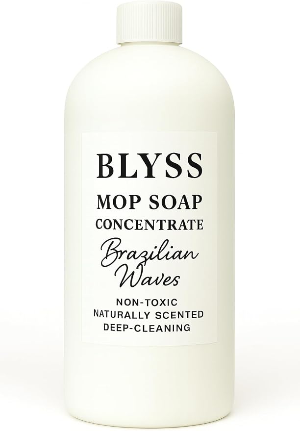 Mop Soap Brazilian Waves, Floor Cleaner for Mopping, Luxury Scented Mop Soap, LVP Vinyl Laminate and Hardwood Floor Cleaner Solution, Plant Powered Floor Cleaner