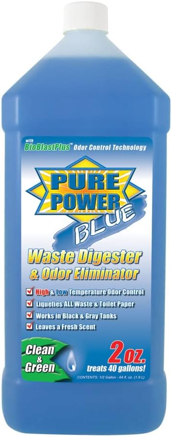 Valterra V23003 'Pure Power Blue' Waste Digester and Odor Eliminator - 64 oz. Bottle