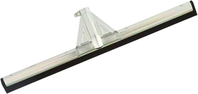 Restaurantware-SQUEEGEE ONLY: Clean Tek Professional 21.75 Inch Floor Squeegee, 1 Broom With Double Rubber Blade - Handle Sold Separately, Heavy-Duty, Steel Wiper For Concrete Floor