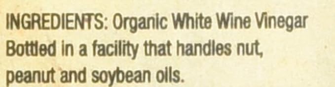 Napa Valley Naturals Organic White Wine Vinegar, 128 Ounce