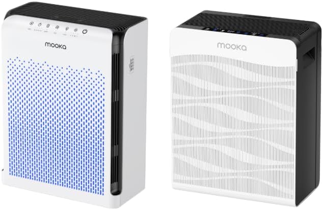 MOOKA Air Purifiers M200L & C300 for Home Large Room up to 2800 Ft²