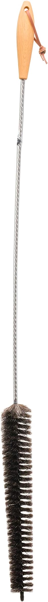 Redecker Dark Goat Hair Radiator Brush with Oiled Beechwood Handle, 39-1/2-Inches Long