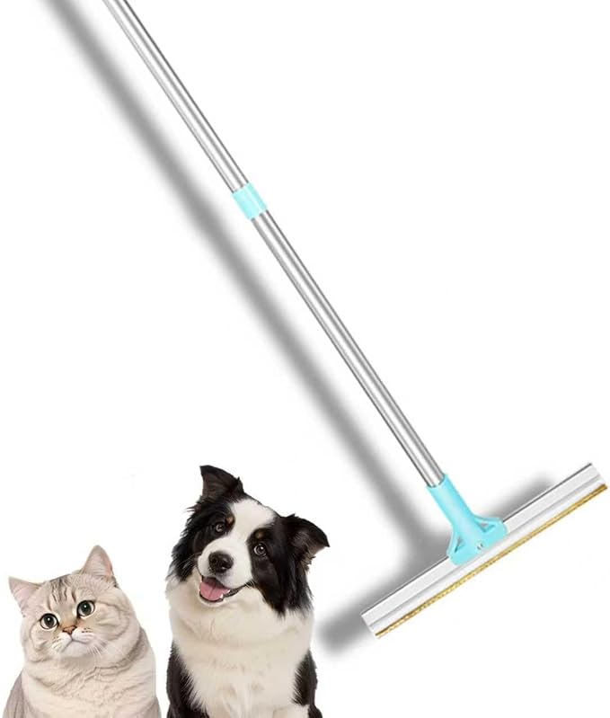 Carpet Rake for Pet Hair Removal, 3-Section Rake to Fluff Matted Rug & Remove Dog Cat Hair, Deep Clean Tool for Stairs, Furniture, Couch & Car Seats, Reusable & Easy Storage