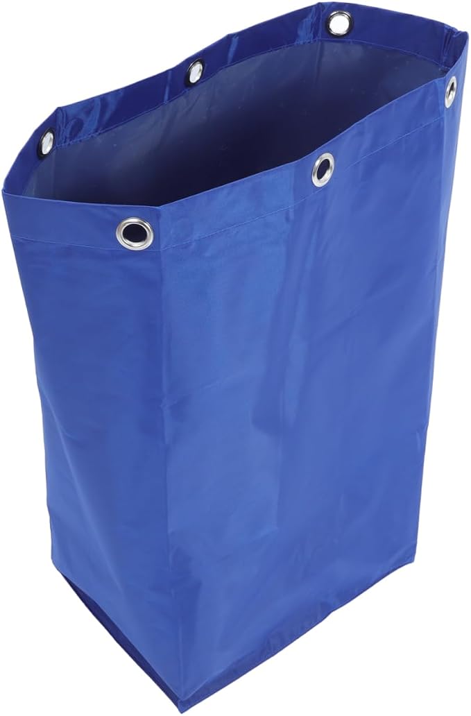 HEALLILY Janitorial Cart Bag Cleaning Bag for Housekeeping Multi-Functional Replacement Trolley Large Capacity Durable Cleaning Supply with Hooks 27X16X11 Inches