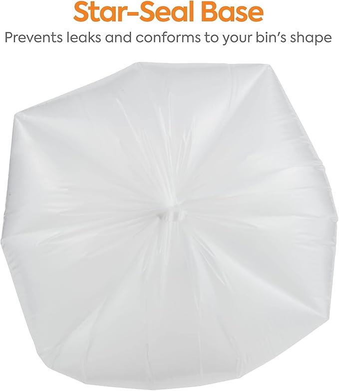 STAPLES BRIGHTON Clear Professional Linear Low-Density Trash Bags, 12-16 Gallon, 250 Bags/Box