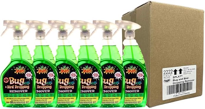 Rislone Splatt Bug and Bird Dropping Remover, 32 Fl Oz, (Pack of 6)
