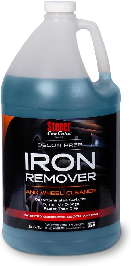 Stoner Car Care 92106 Iron Remover & Wheel Cleaner – Odorless Iron Fallout & Brake Dust Remover for Paint, Wheels & Glass – pH Balanced Rust Decontaminant with Color Indicator – 1 Gallon