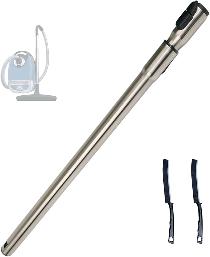 1-3/8" (35mm) Stainless Steel Vacuum Extension Wand Compatible with Miele C1, C2, C3,S4,S5,S8,S10 etc, Extends Up to 39.5" (39inch)