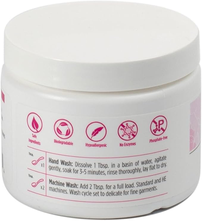 FOREVER NEW Delicate Hypoallergenic Laundry Detergent Powder - 6-8 Large Loads - Gentle washing detergent for Silk, Cashmere, Bra, Undergarments, Cotton, Wool, etc. - Original Scented - 4oz