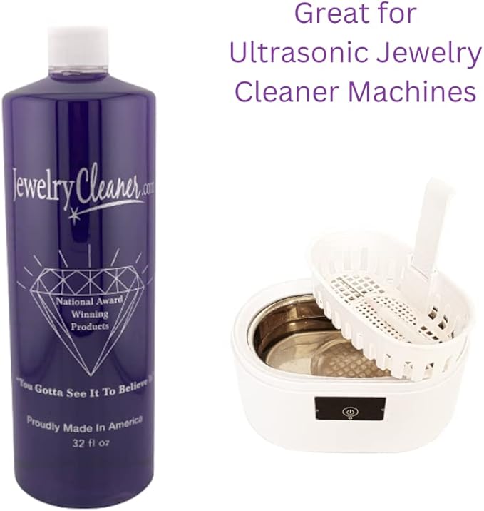That's Amazing Jewelry & More Cleaner,Sparkling Gold, Pearls, You Gotta See It to Believe It 32 Ounce (Screw Cap Refill) Sold at Home Shows and Fairs Nationwide Purple Cleaner by Jewelrycleaner.com