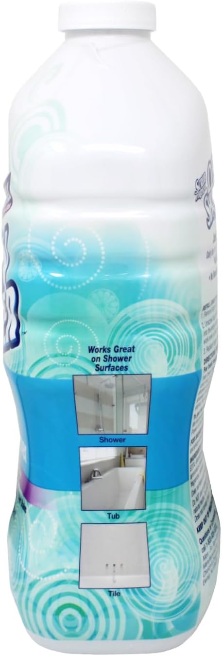 Clean Shower Daily Shower Cleaner Spray, Cleans Mildew Stains, Prevents Soap Scum, Hard Water & Other Stains, Fresh Clean Scent, 32 oz + 2 x 60 oz Refills