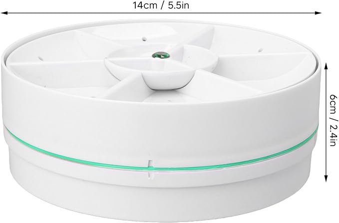 USB Dishwasher, Ultrasonic Dish Washing Machine for Fruit Vegetable, Household Small Dishwasher for Trip, Apartment, Home, Dorm, Kitchen Supply (Green)