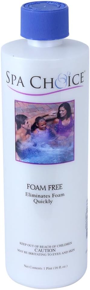 SpaChoice 1-Pint 2-Pack Premium Foam Free Hot Tub Anti-Foam, Made in USA