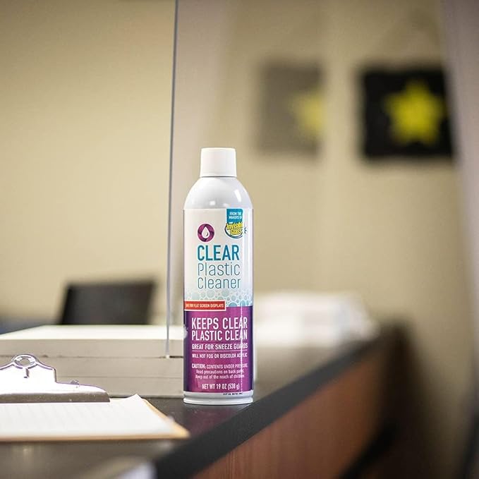 Invisible Glass 91014-6PK Clear Plastic Cleaner – Cleans and Protects Plastic on Electronics, Appliances, Eyewear, Cars, Trucks, RVs, Boats & More, Helps Prevent Fog and Static – 19 oz (Pack of 6)