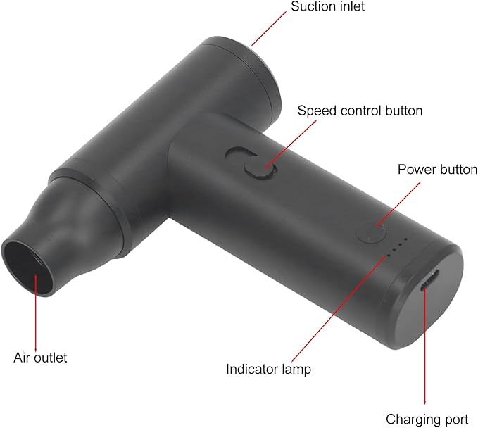 110000RPM Fan Customizable Wind Speed, Compressed Air Duster Powerful deep Cleansing, Dry Blower for Home Office car Computer Keyboard Outdoors