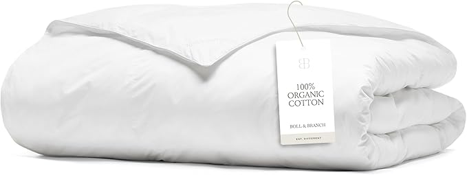 BOLL & BRANCH Down Duvet Insert - King/Cal King, Ultraweight - Luxury Shell - Cruelty-Free U.S. Down Bedding - Bafflebox, Maintains Loft