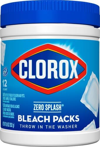 Clorox Control Bleach Packs Regular Laundry Packs, 12 Count (Pack of 6)