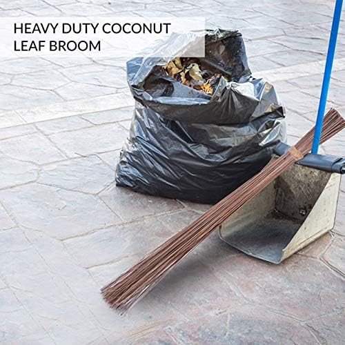 Handcrafted Coconut Stick – Natural Outdoor Sweeper with Rope Handle, 32 Inch – Made in Thailand for Yard and Garden Cleaning