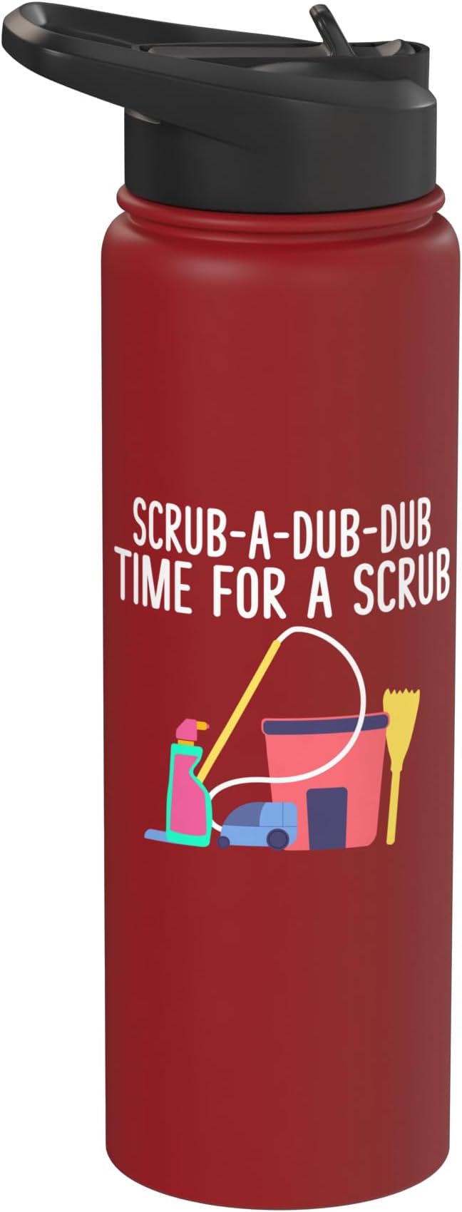Scrub a dub dub time for a Scrub Cleaning Stainless Steel Insulated Water Bottle