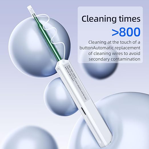 Fiber Optic Connector Cleaning Pen,Fiber Optic Cleaner Pen for 2.5mm Ferrules SC,FC,ST,SC/APC and FC/APC,800+ Clean Times