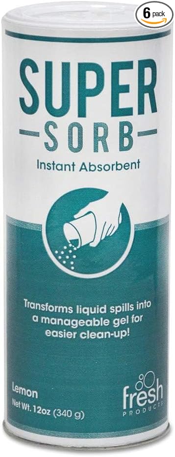 Fresh Products Super Sorb Instant Absorbent Clean Up Vomit 12 oz [Set of 6]