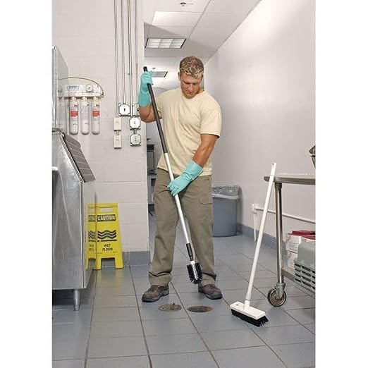 Remco 12 in Sweep Face Broom Head, Stiff, Synthetic, Black 29159-1 Each