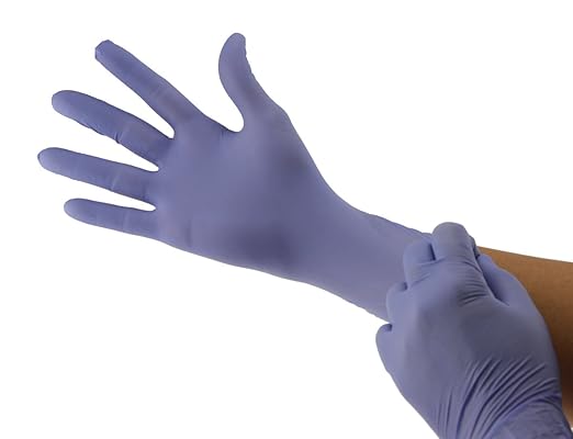 Cranberry USA Cranberry R200 Blue Nitrile Exam Gloves, Pack of 200, X-Small, 3.0 Mil