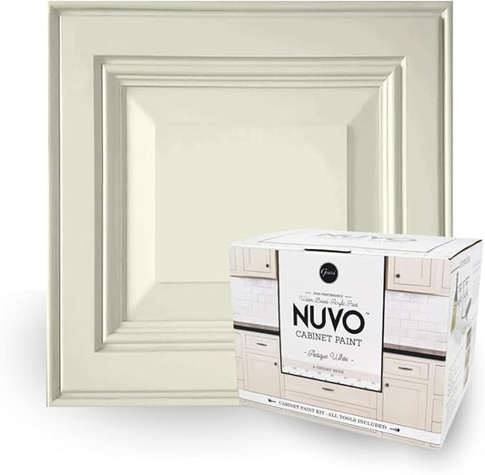 Nuvo Antique White Cabinet Makeover Kit - Easy DIY 7-Piece Set, Warm Cream, Long-Lasting Finish