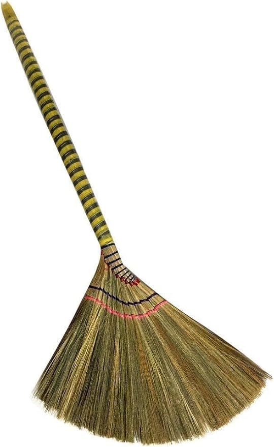 One Vietnamese Soft Fan (Straw) Broom, 40 Inch