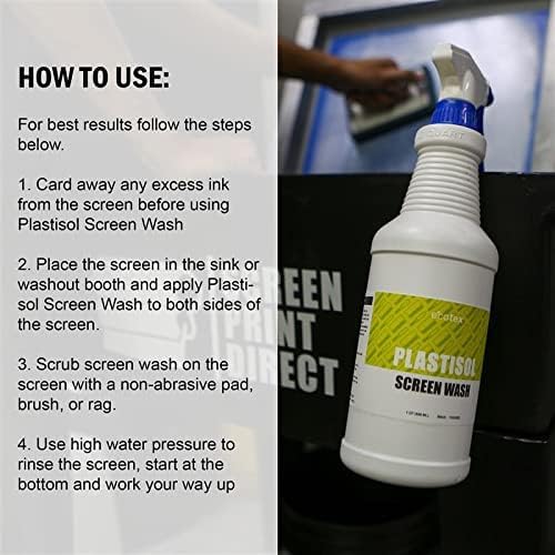 Ecotex® Plastisol Screen Wash, Plastisol Ink Remover (Pint - 16 oz.) - Screen Print Direct®
