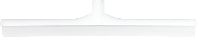 SPARTA 20" Floor Squeegee Replacement Head, Seamless Rubber with Rust-Free Plastic Frame for HACCP Compliance, Heavy-Duty Industrial Use, Thermoplastic Rubber, 19.75 Inches, White (Pack of 6)