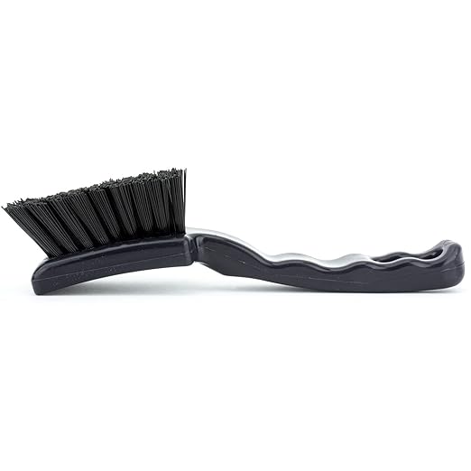 SPARTA 41395EC03 Plastic Scrub Brush, Detail Brush, Kitchen Brush With Hanging Hole For Cleaning, 7 Inches, Black, (Pack of 6)