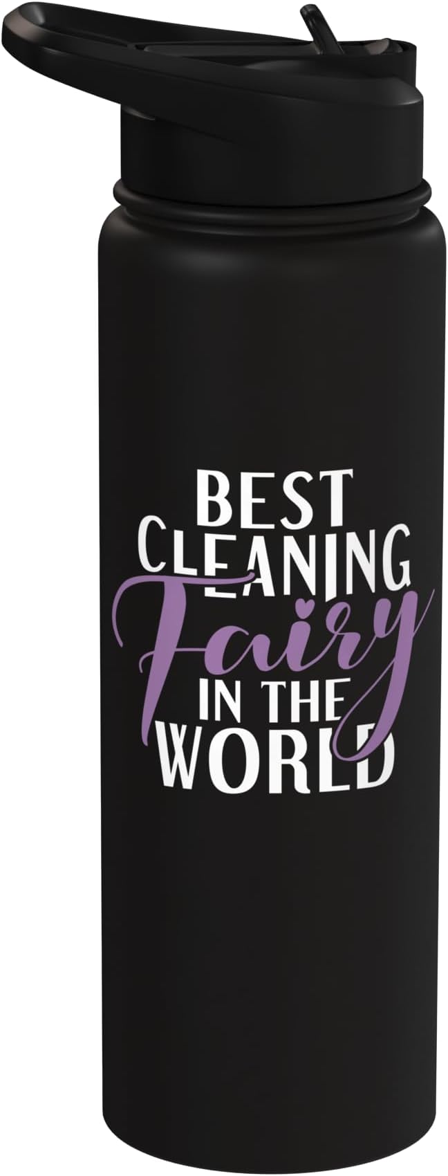 Best Cleaning Fairy in the World Janitor Custodian Stainless Steel Insulated Water Bottle