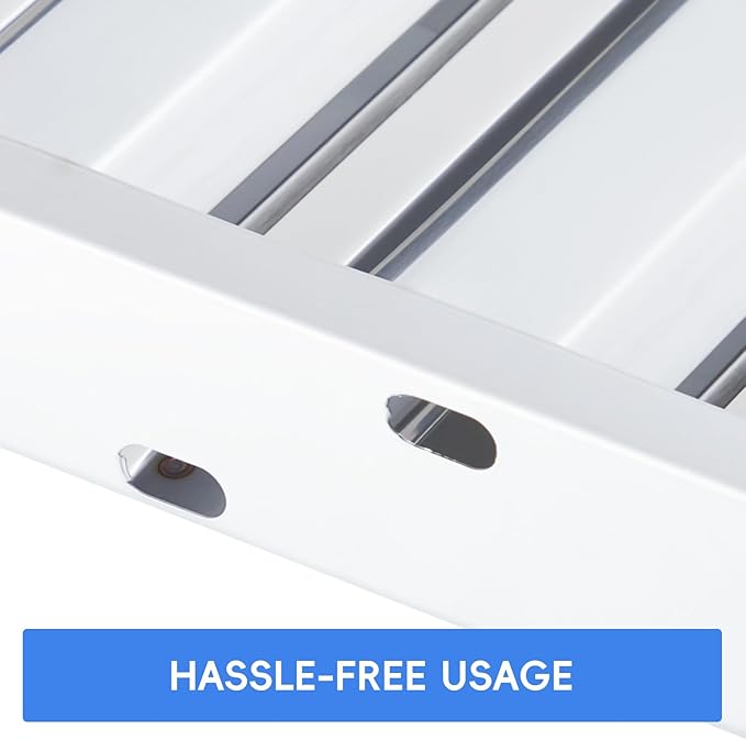 GAOMON Hood Filter 19.5W x 19.5H Inch, 5 Grooves Commercial Kitchen Range Hood Filter, 430 Stainless Steel, For Grease Rated Commercial Kitchen Exhaust Hoods, 6-Pack