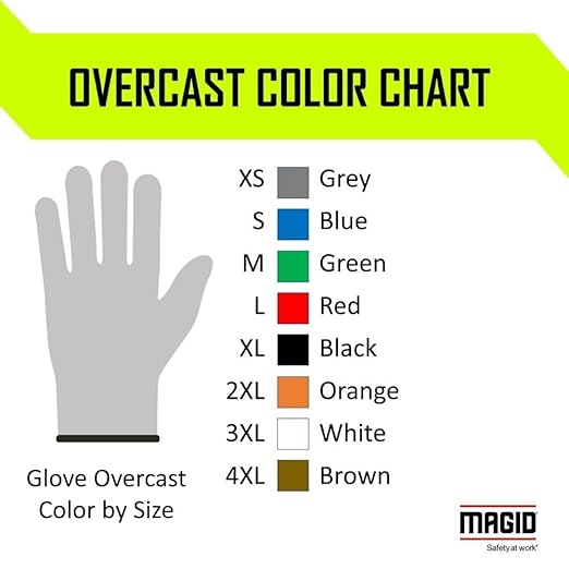 MAGID T-REX Flex Series ANSI A4 Foam Nitrile Coated Impact Gloves, 1 Pair, Size 13/4XL (TRX443)