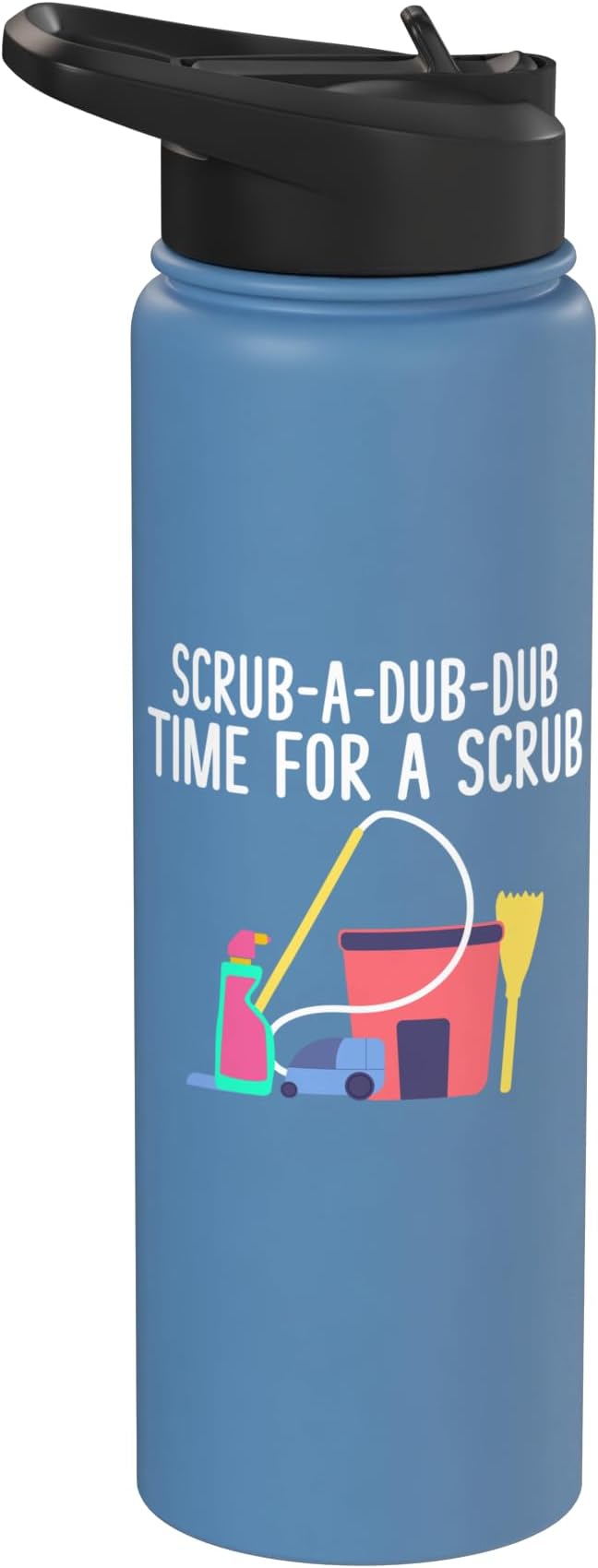 Scrub a dub dub time for a Scrub Cleaning Stainless Steel Insulated Water Bottle