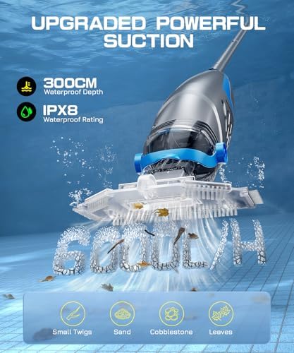 Cordless Pool Vacuum & 3-in-1 Basic Pool Cleaning Kit Bundle