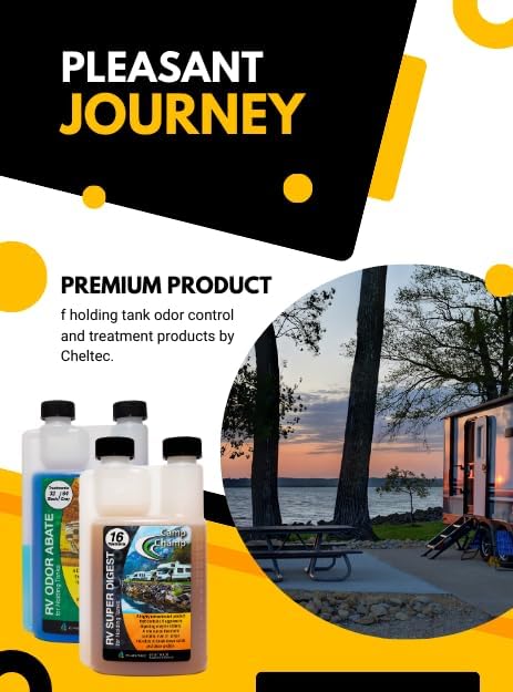 Camp Champ Super Digest | RV Advanced Holding Tank Treatment | ECO-Friendly Strongest Enzyme Blend | Eliminate Tough Clogs | Liquifies Organic Waste
