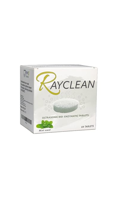 RayClean Dental Ultrasonic Cleaning Tablets – Instrument Cleaner for Dental Labs & Clinics – 64 Tablets