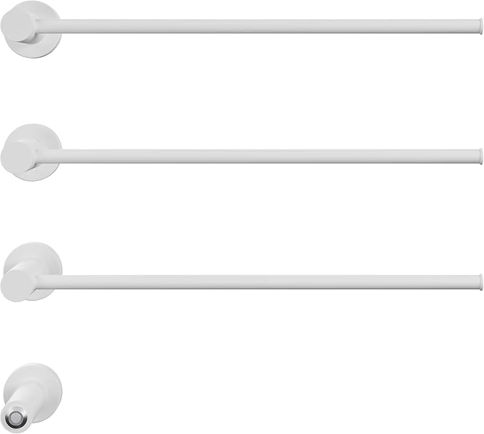 Swiss Madison Claire 3-Bar Electric Towel Warmer Heated Towel Racks for Bathroom in Matte White