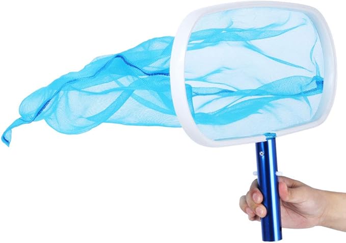 Pool Skimmer Net, Swimming Pool Leaf Skimmer Fine Mesh Net Skimmer Cleaner Pond Pool Accessories Pool Net for Cleaned Effortlessly