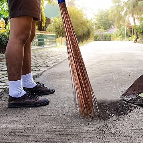 32 inch Multi-Surface Sturdy Outdoor Authentic Coconut Leaf Broom - Asian Heavy Duty - Traditional