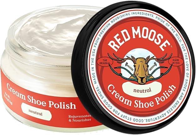 RED MOOSE Boots and Shoe Cream - Shoe Polish Kit for Leather - Shoes Shine - Made in the USA