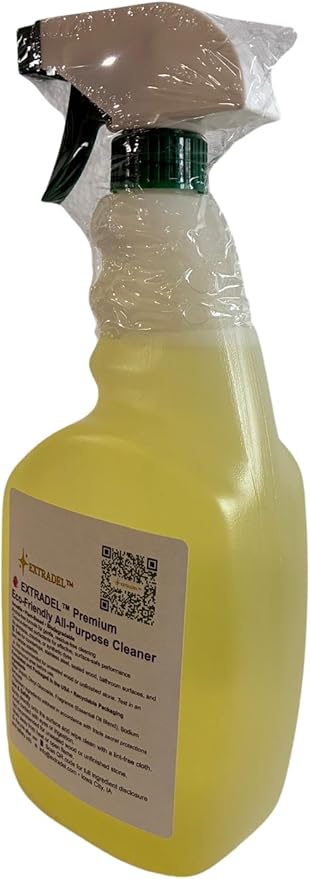 EXTRADEL™ Safe on Counters, Tough on Daily Messes – Premium 32 oz Plant‑Based, Shine‑Boosting All‑Purpose Cleaner with Essential Oil Scent