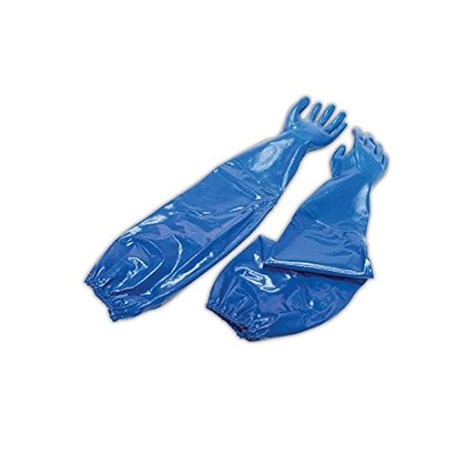 North by Honeywell NK803ES/8 NK803ES Nitric-Knit Supported Nitrile Gloves, 8, Blue, 8 (Pack of 6)