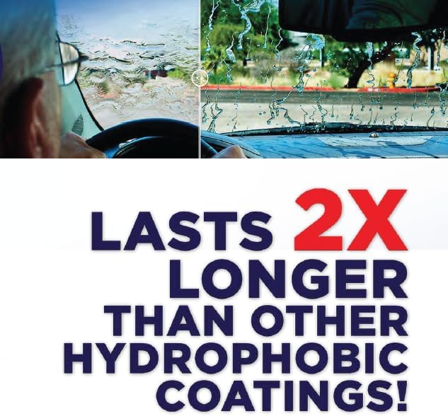 Glass Shield Auto Protective Coating (liquid) – Protects Glass, Repels Rain, Beads Water, Repellent Coating on All Exterior Windshield & Auto - 10 oz - 3 Pack