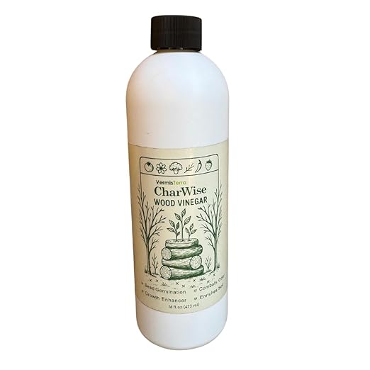 VermisTerra CharWise - 16 oz Wood Vinegar Biostimulant - Seed Germination, Enriches Soil, Growth Enhancer, Combats Odor, Animal Care - pyroligneous Acid, Natural byproduct of biochar