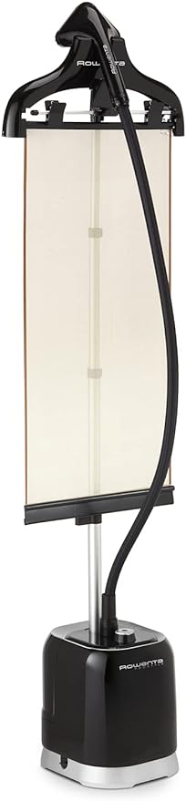 Rowenta Prostyle Full Size Steamer for Clothes with Screen, 63 Inch, 51oz water tank capacity, Flat Surface Included For Easier Steaming, 1500 Watts, Ironing, Fabric Steamer, Garment Steamer IS3440