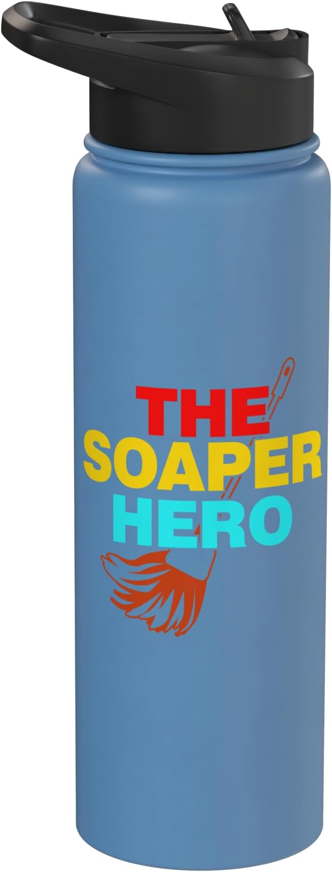 The Soaper Hero Cleaning Stainless Steel Insulated Water Bottle