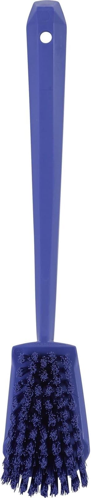 Vikan 2 3/4 in W Scrub Brush, Stiff, 11 51/64 in L Handle, 4 1/2 in L Brush, Purple, Plastic 41868-1 Each